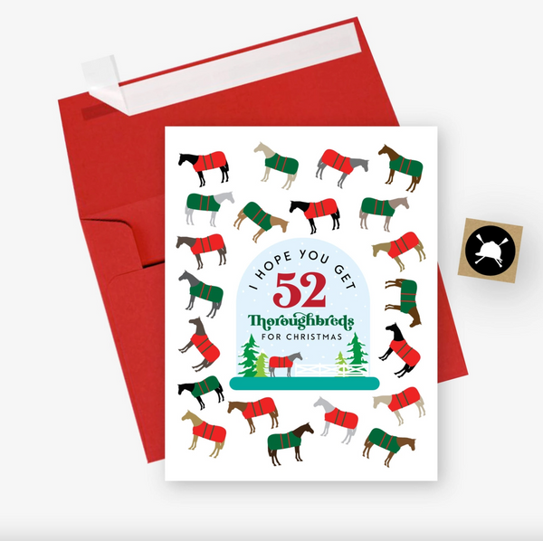 52 Thoroughbreds Christmas Card 🧣