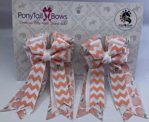 Just Peachy 🍑 PonyTail Bows