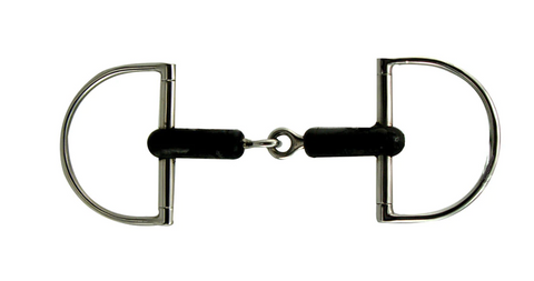 HUNTER DEE RING RUBBER SNAFFLE