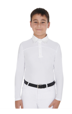 EQUESTRO BOYS LS SHOWSHIRT