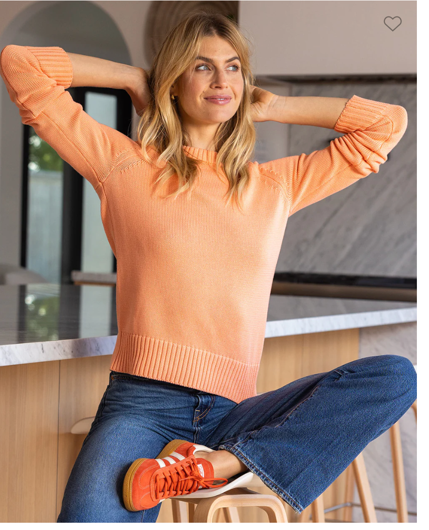 PURA COTTON SILK CREW SWEATER