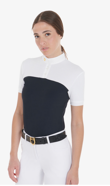 EQUESTRO TECHINAL FABRIC MESH LADIES SHOW SHIRTS