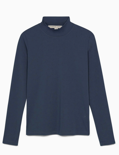 HC FARRAH LONG SLEEVE STAR PERFORATED SHIRT
