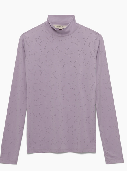 HC FARRAH LONG SLEEVE STAR PERFORATED SHIRT
