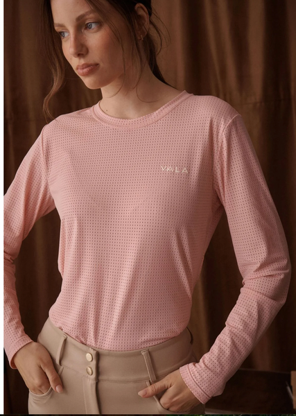 VALA MESH LONG SLEEVE LADIES TEE