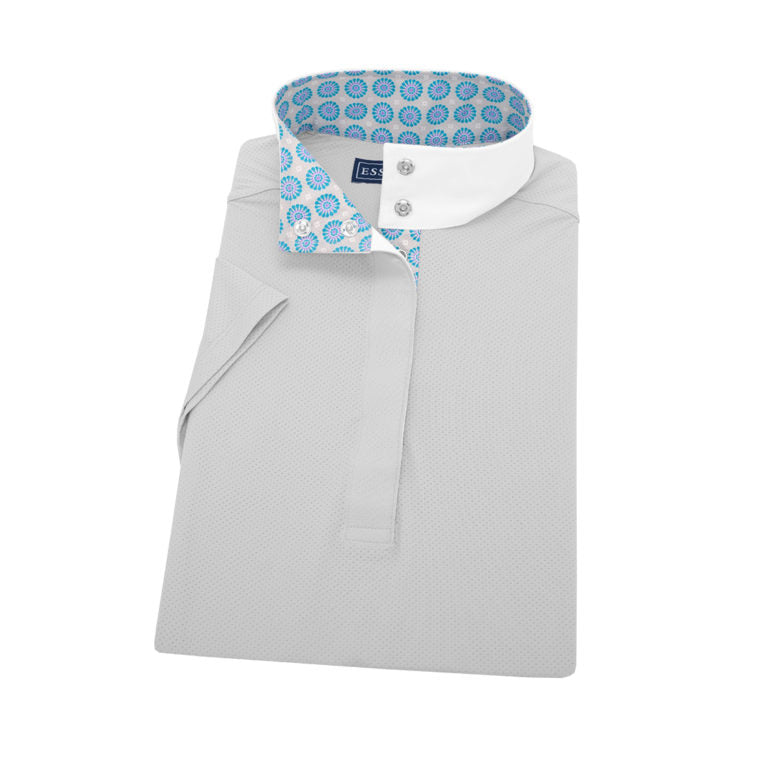 ESSEX SHORT SLEEVE SILVER SHIRT