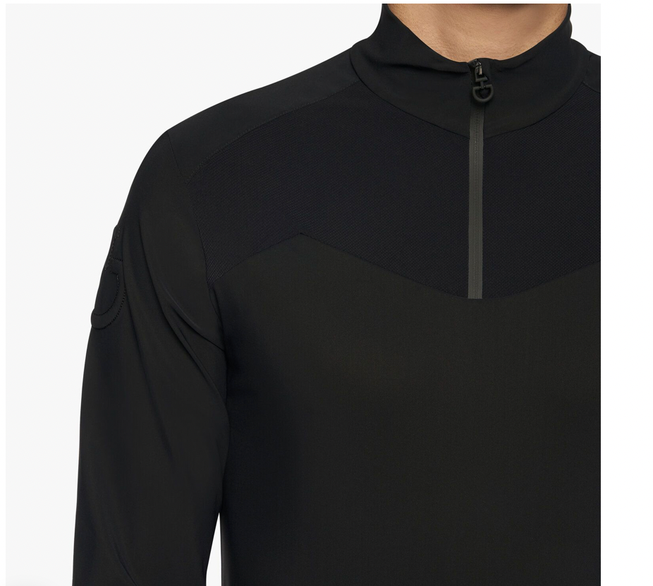 CAVALLERIA TOSCANA MEN’S PERFORMANCE JERSEY BASE LAYER WITH A ZIP
