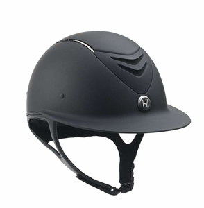 One K Defender AVANCE Wide Brim Chrome Stripe Helmet